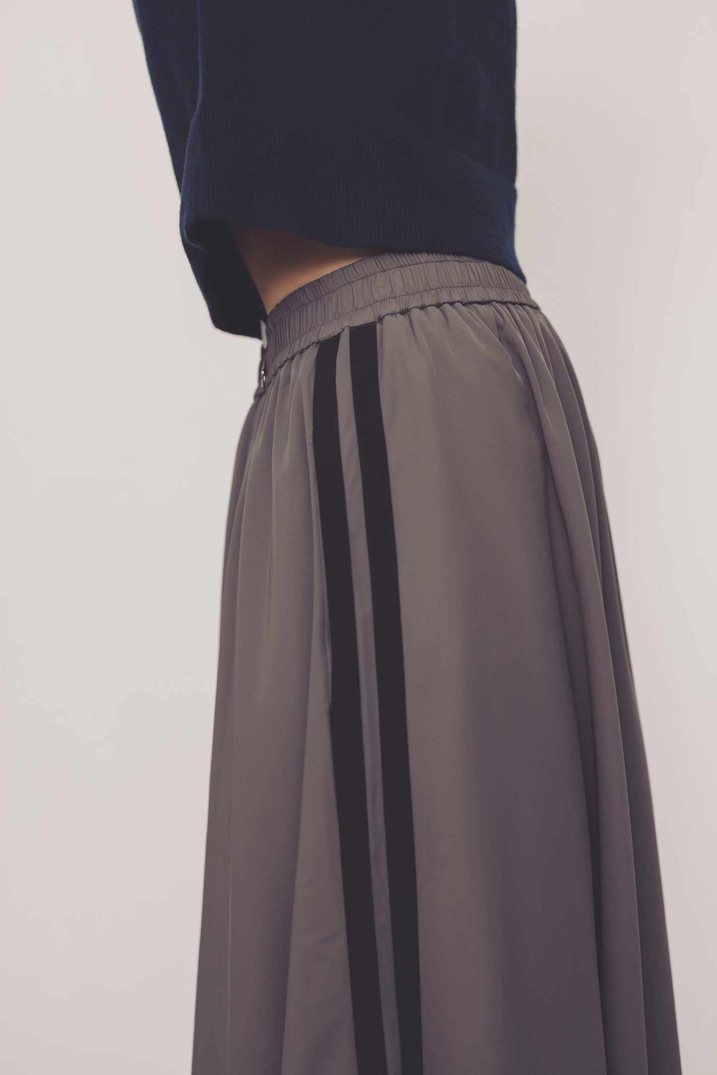 MAXI SKIRT/GRAY