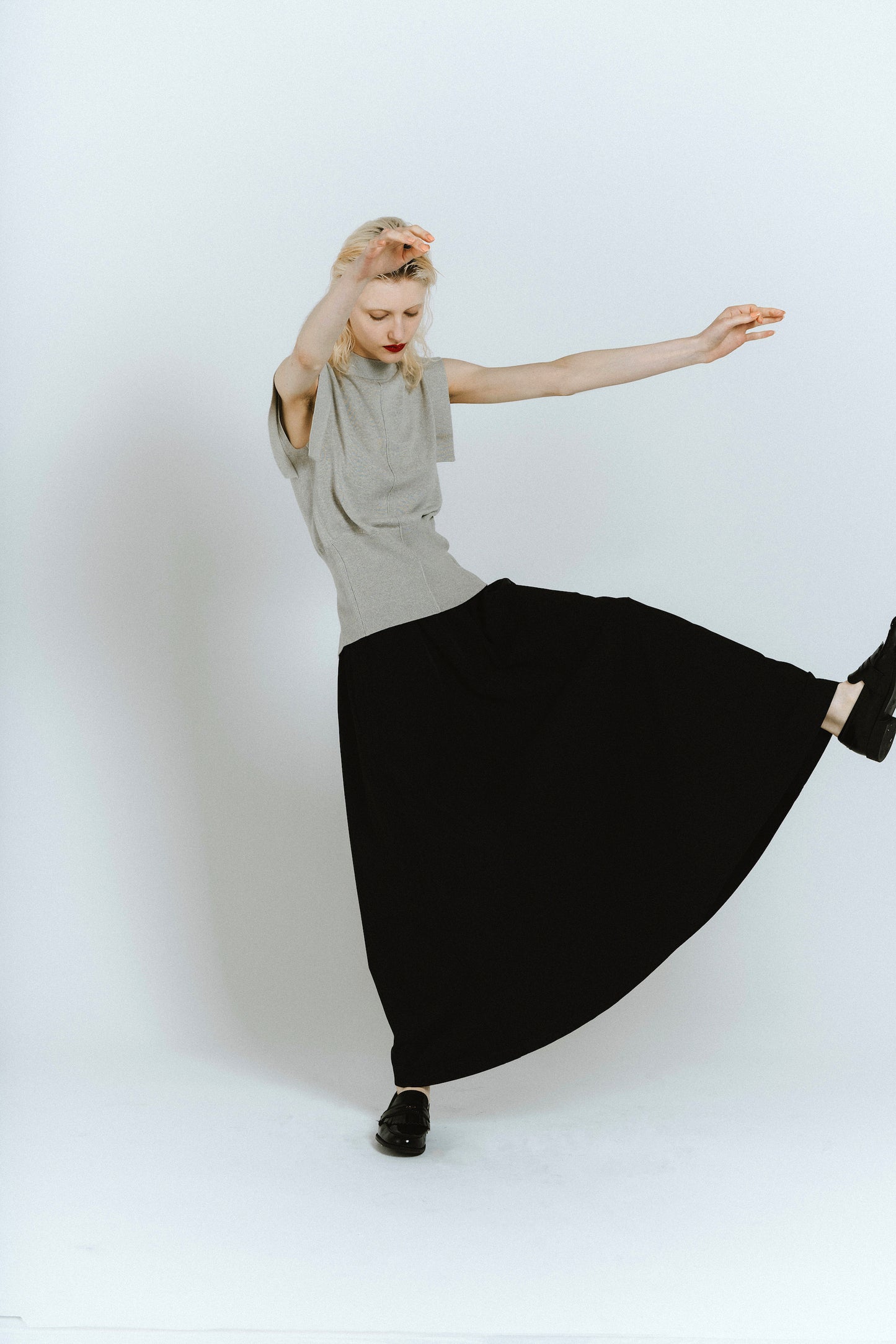MAXI SKIRT/BLACK