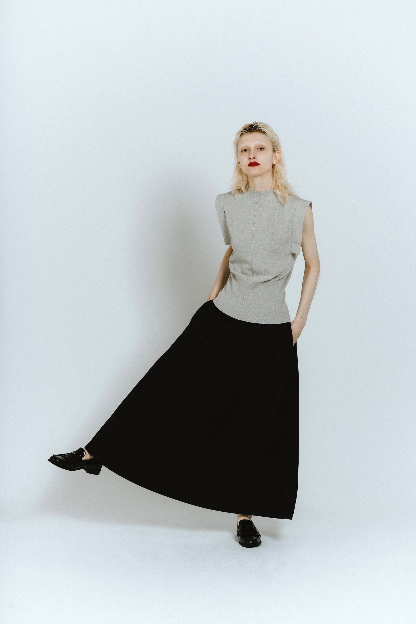 MAXI SKIRT/BLACK