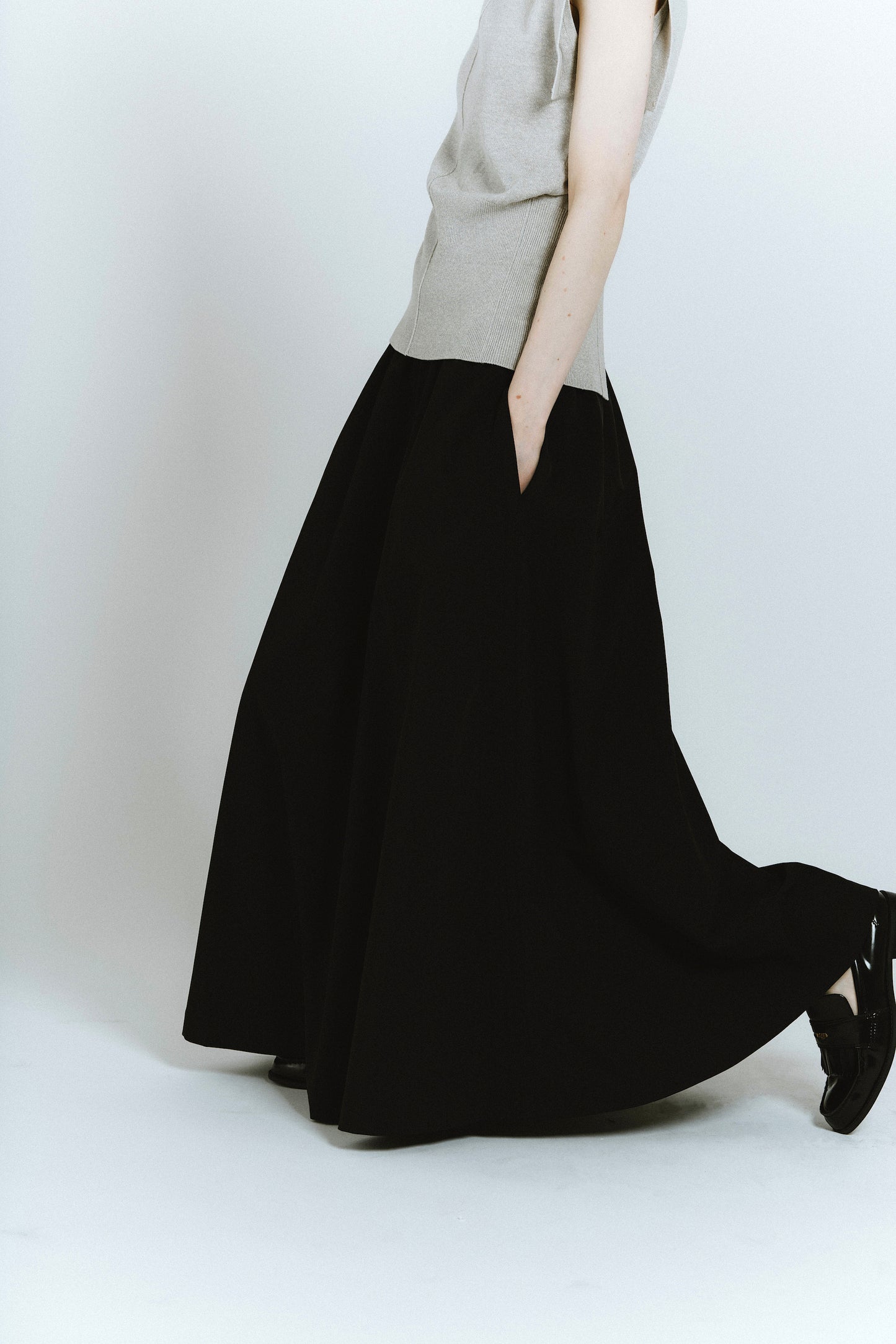 MAXI SKIRT/BLACK