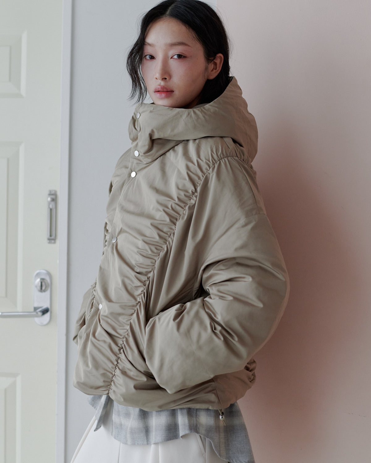 OVERSIZE SHIRT/GRAY