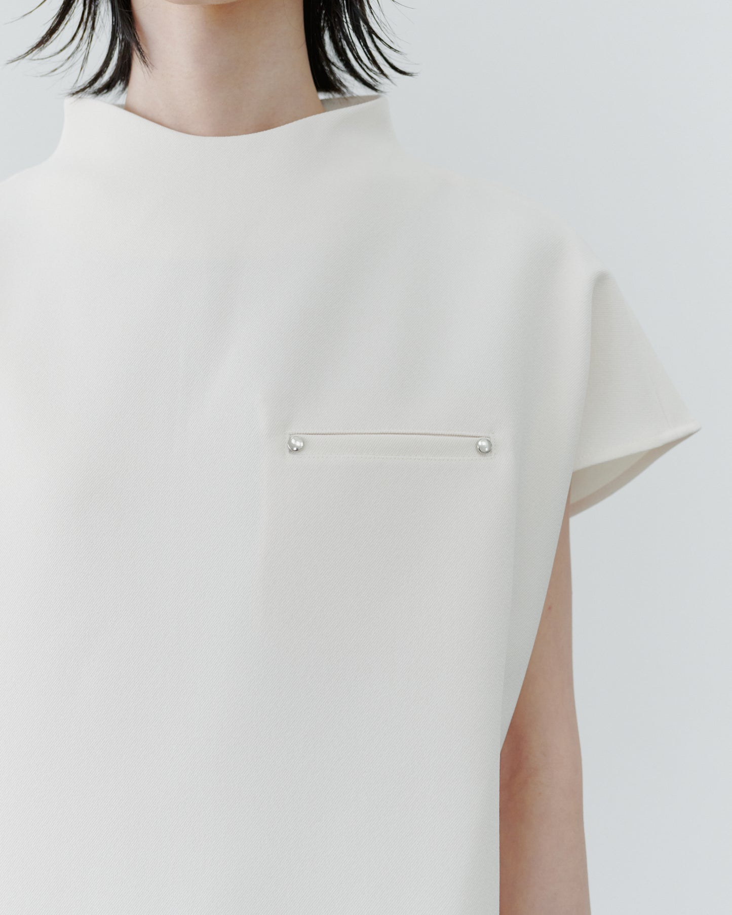 ASYMMETRY BLOUSE/WHITE
