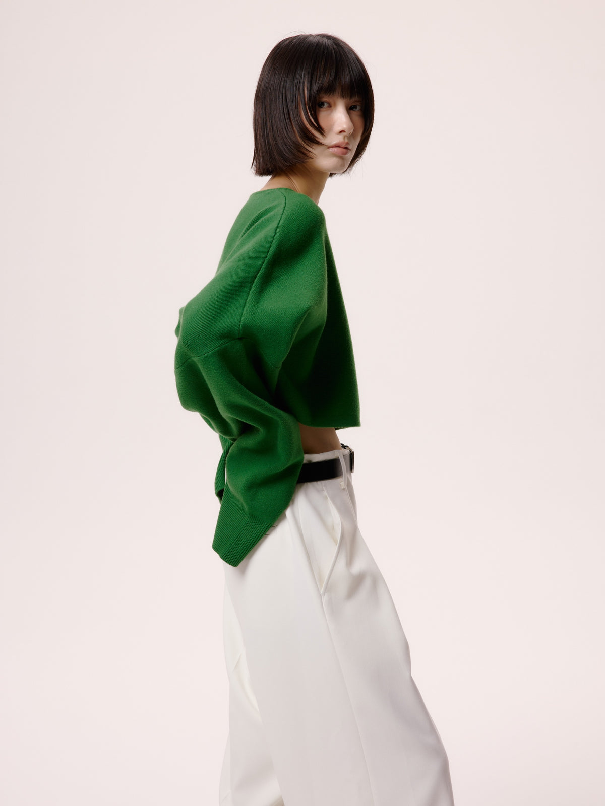WIDE TUCK PANTS/WHT