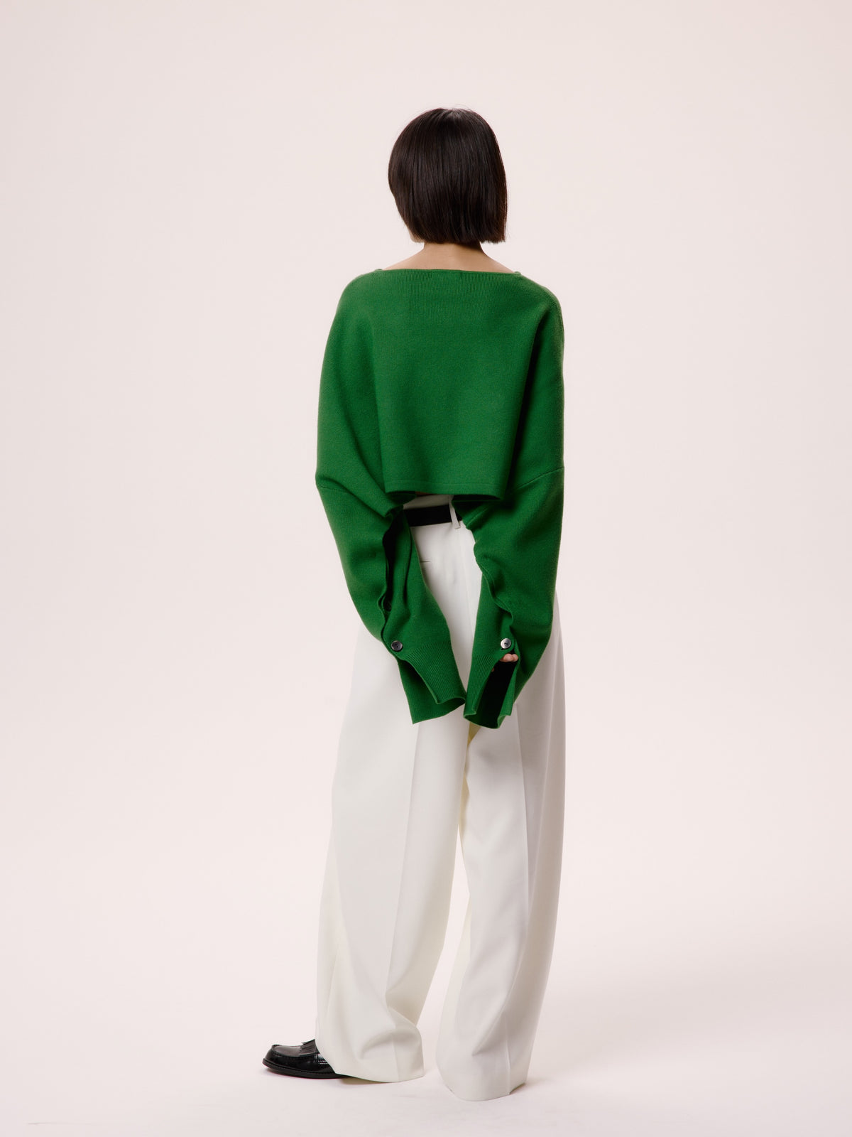 WIDE TUCK PANTS/WHT