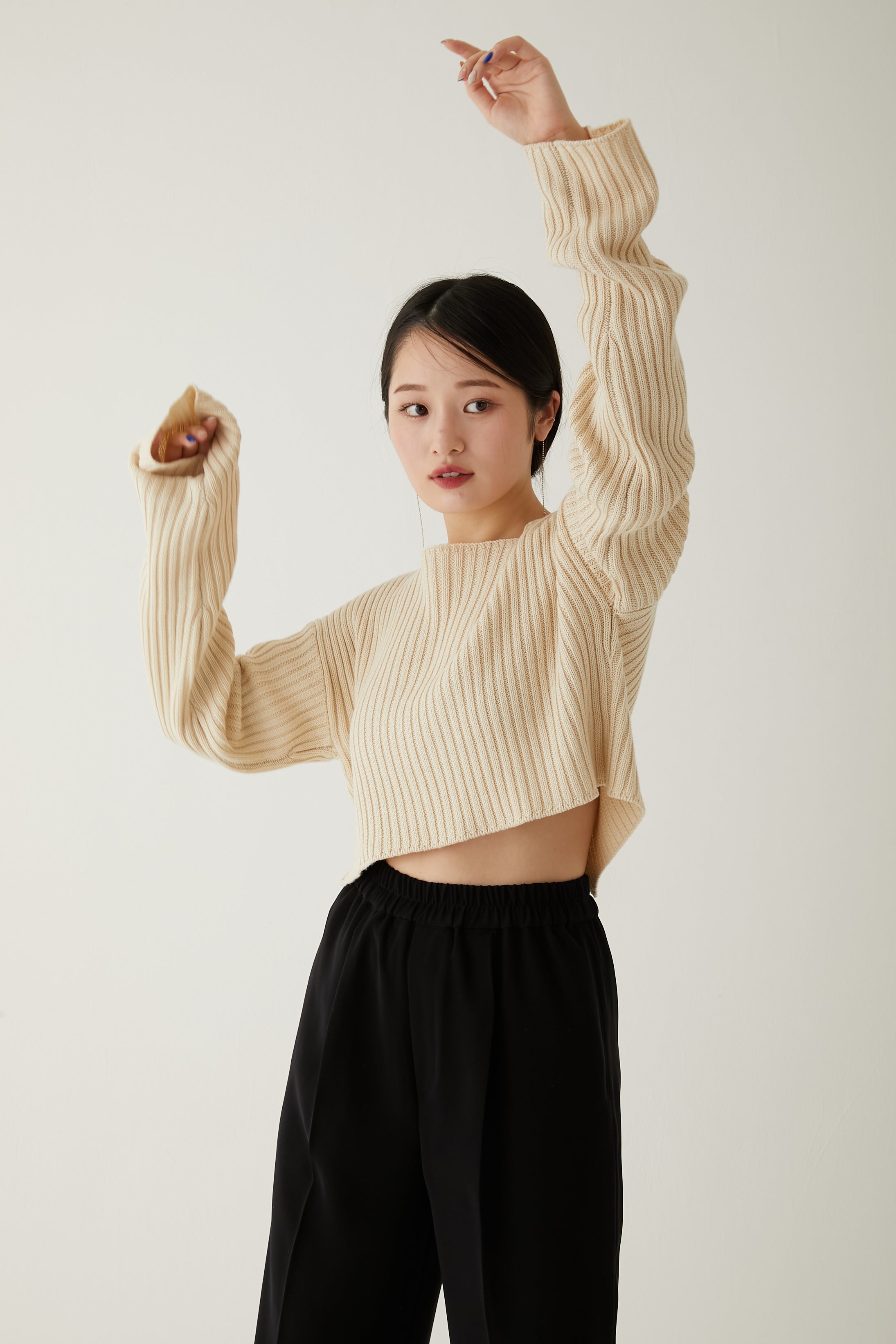 2WAY SHORT KNIT/BEIGE｜MYNE （マイネ）OFFICIAL ONLINE STORE｜な 