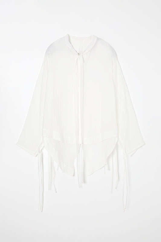 SHEER SHIRT/WHIITE