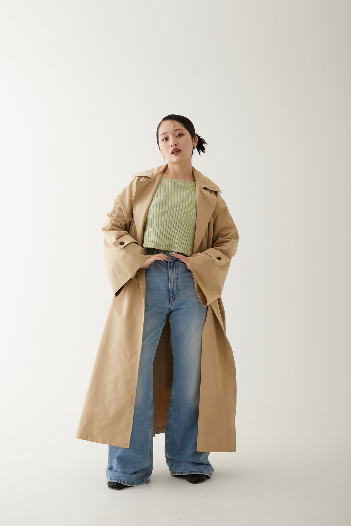LONG TRENCH COAT/BEIGE｜MYNE （マイネ）OFFICIAL ONLINE STORE｜な 