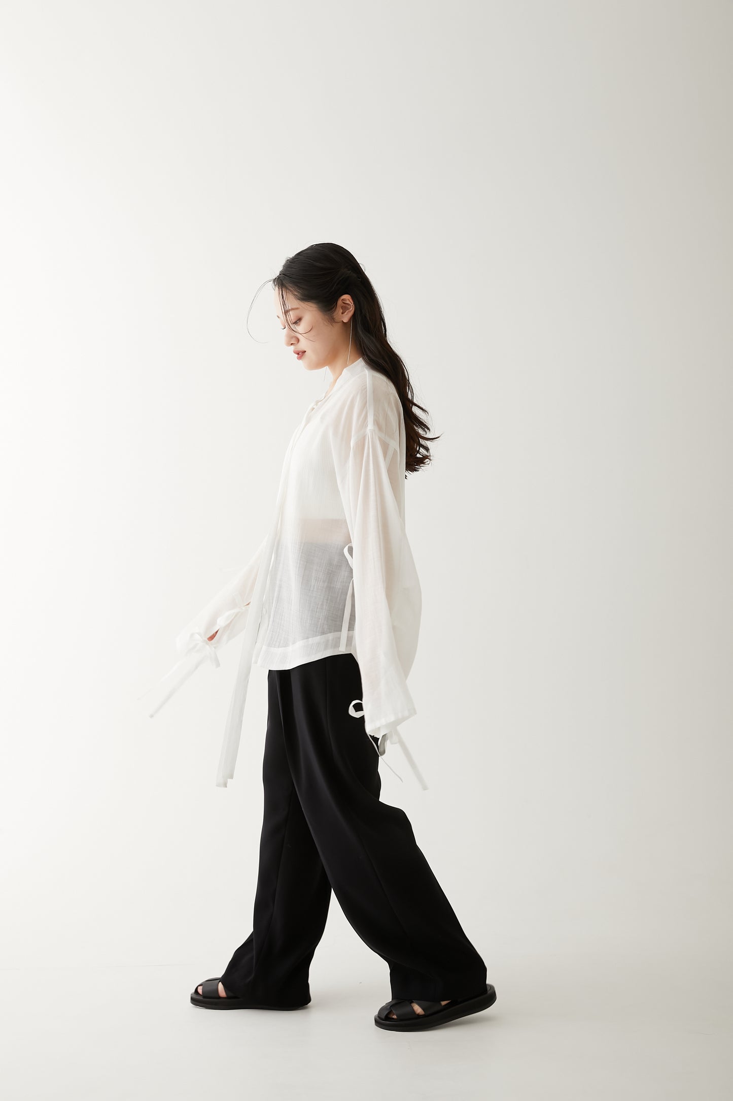 SHEER SHIRT/WHIITE