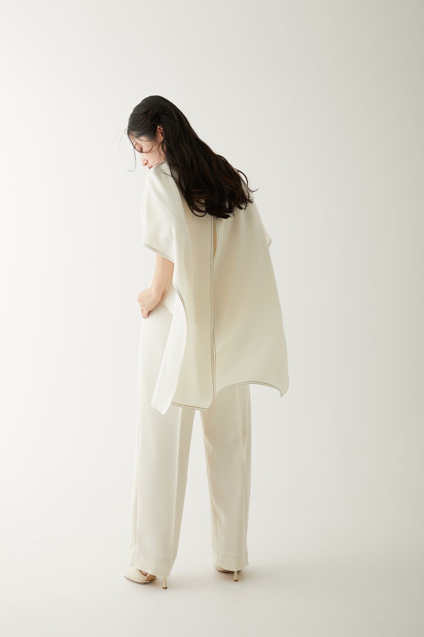 EASY WIDE PANTS/WHITE