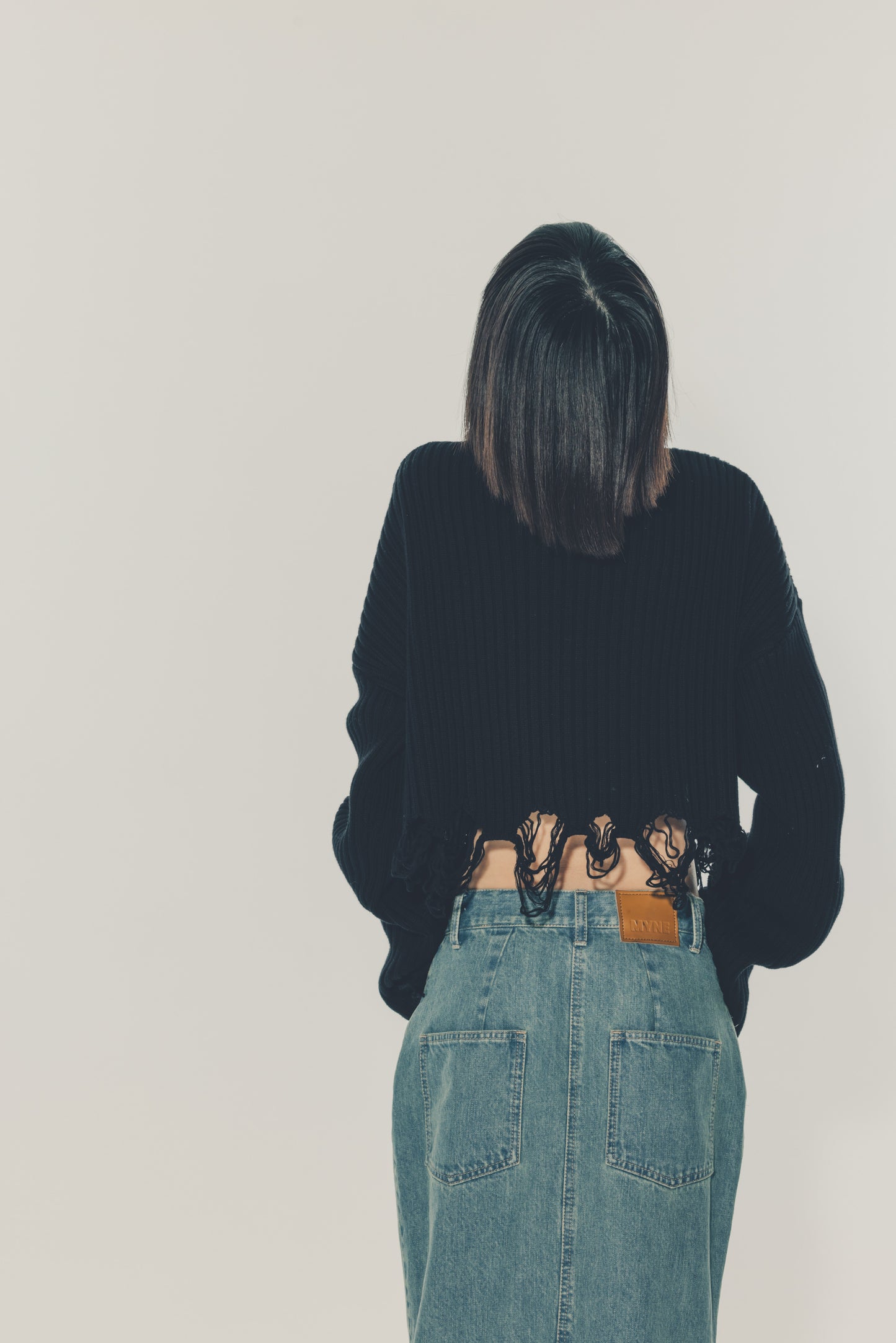 DENIM SKIRT/BLUE