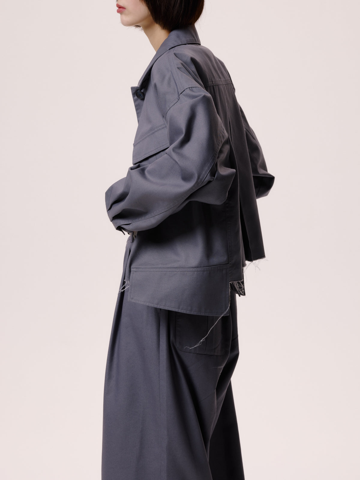 UTILITY SHORT BLOUSON/GRAY
