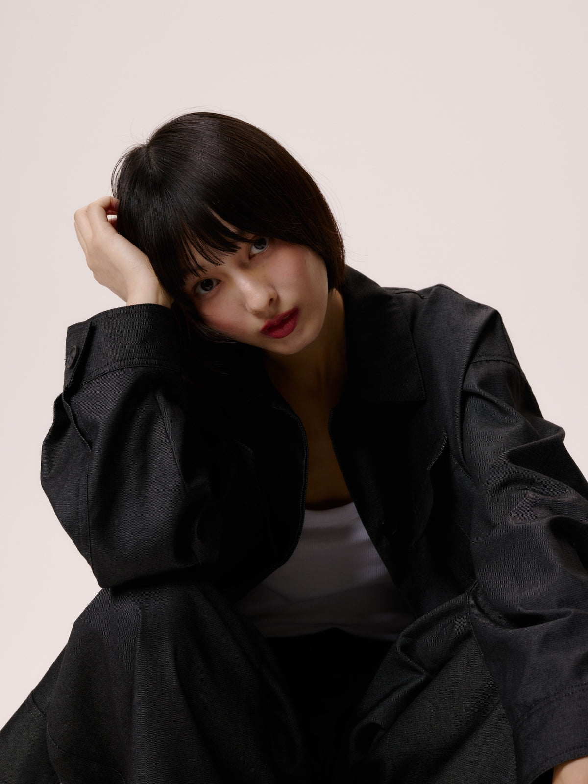 UTILITY SHORT BLOUSON/BLACK