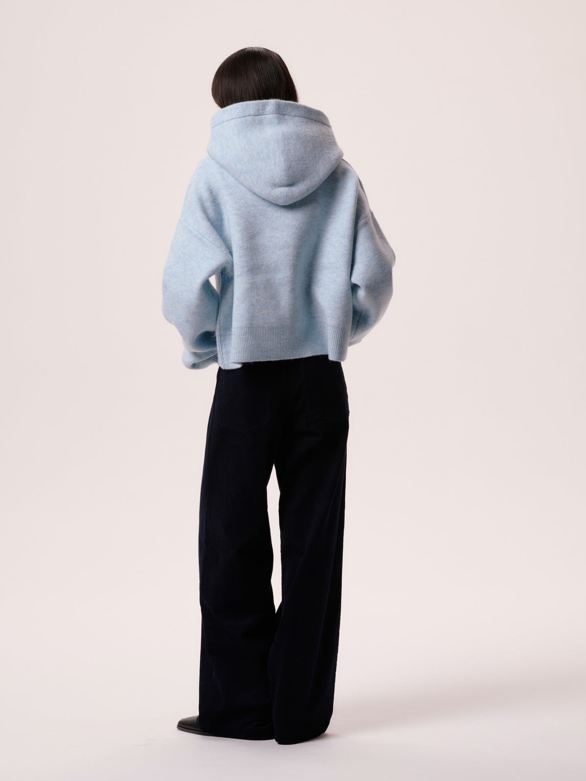 WIDE CORDUROY PANTS/NAVY