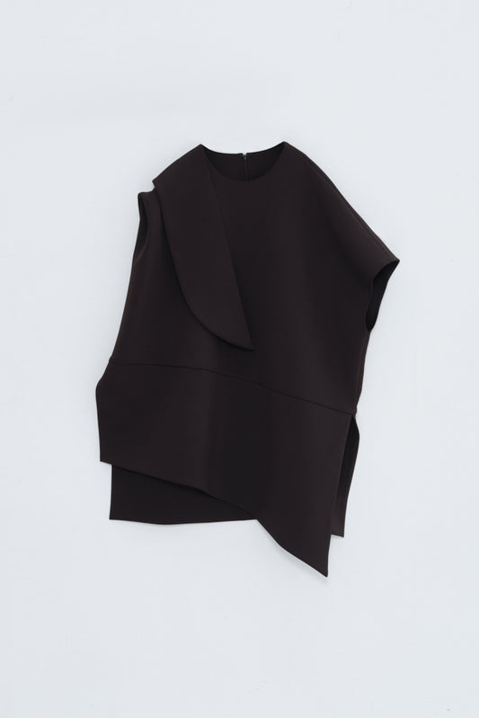 【PRE-ORDER】ASYMMETRY TOPS/BLACK