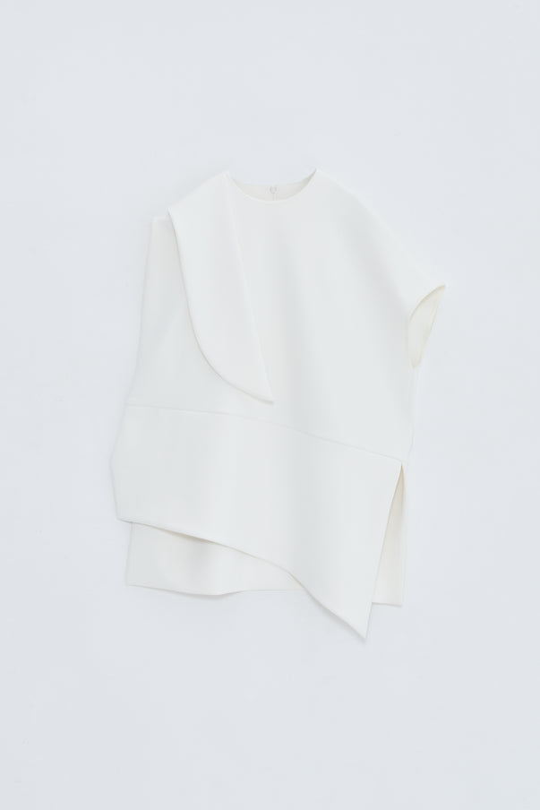 ASYMMETRY TOPS/WHITE