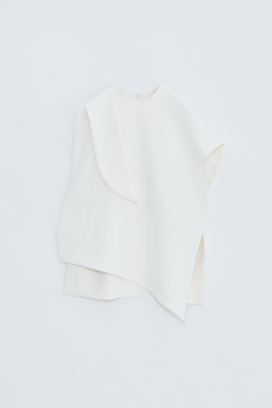 【PRE-ORDER】ASYMMETRY TOPS/WHITE