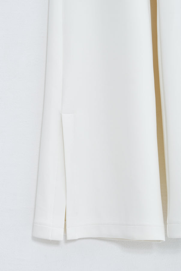 SLIT FLARE PANTS/WHITE