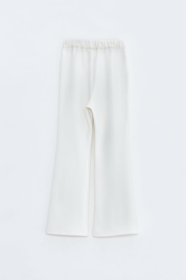 SLIT FLARE PANTS/WHITE