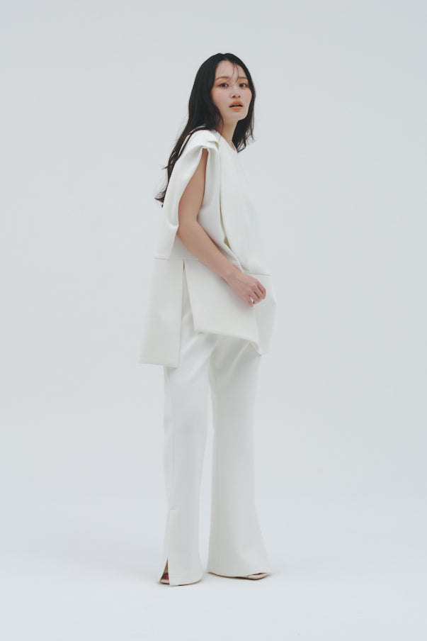 ASYMMETRY TOPS/WHITE