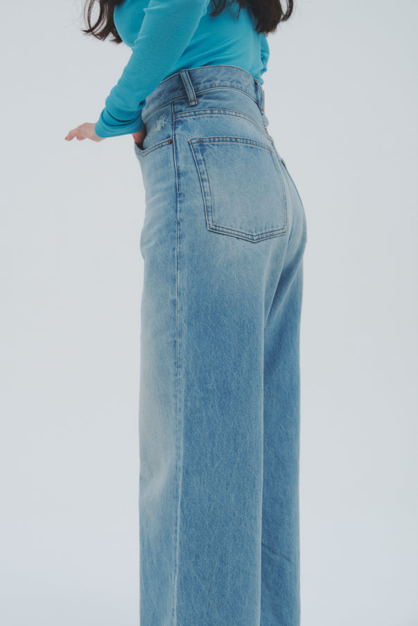 WIDE DENIM/BLUE