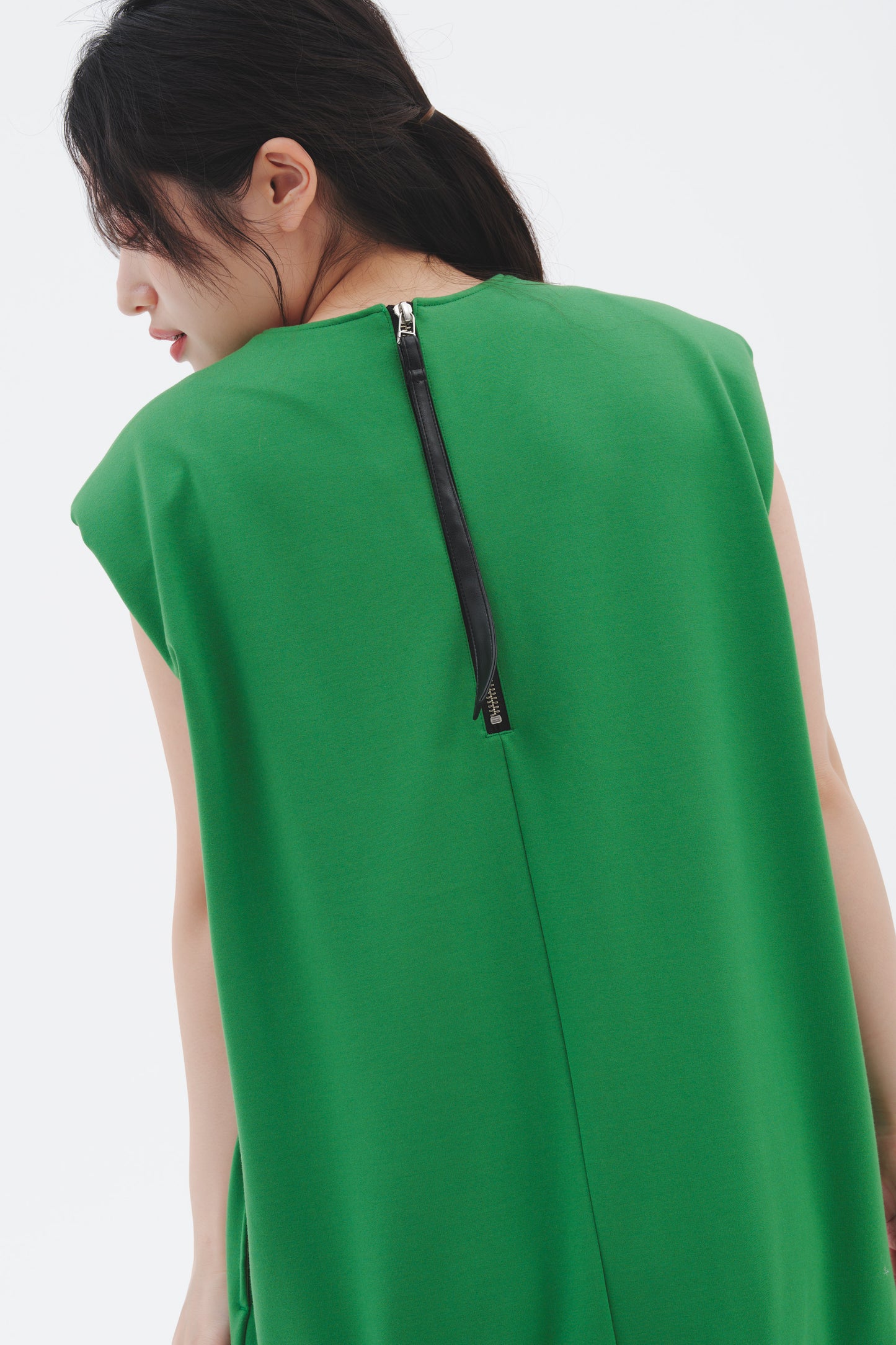 LEATHER DOCKING DRESS/GREEN