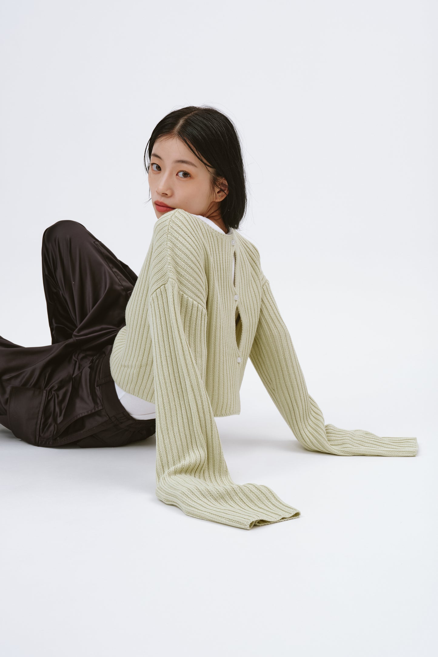 【 PRE ORDER】2WAY SHORT KNIT/GREEN