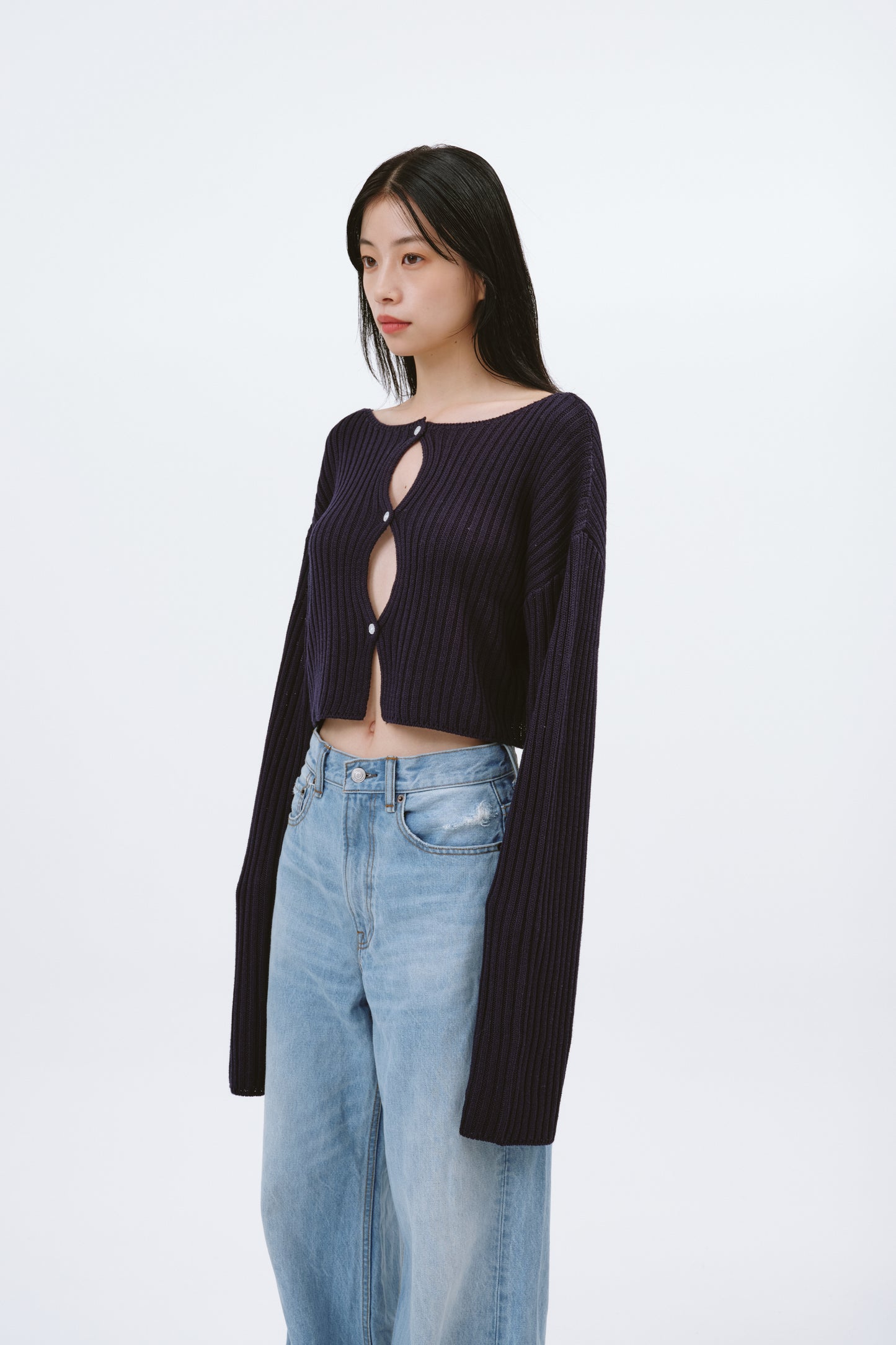 【 PRE ORDER】2WAY SHORT KNIT/NAVY