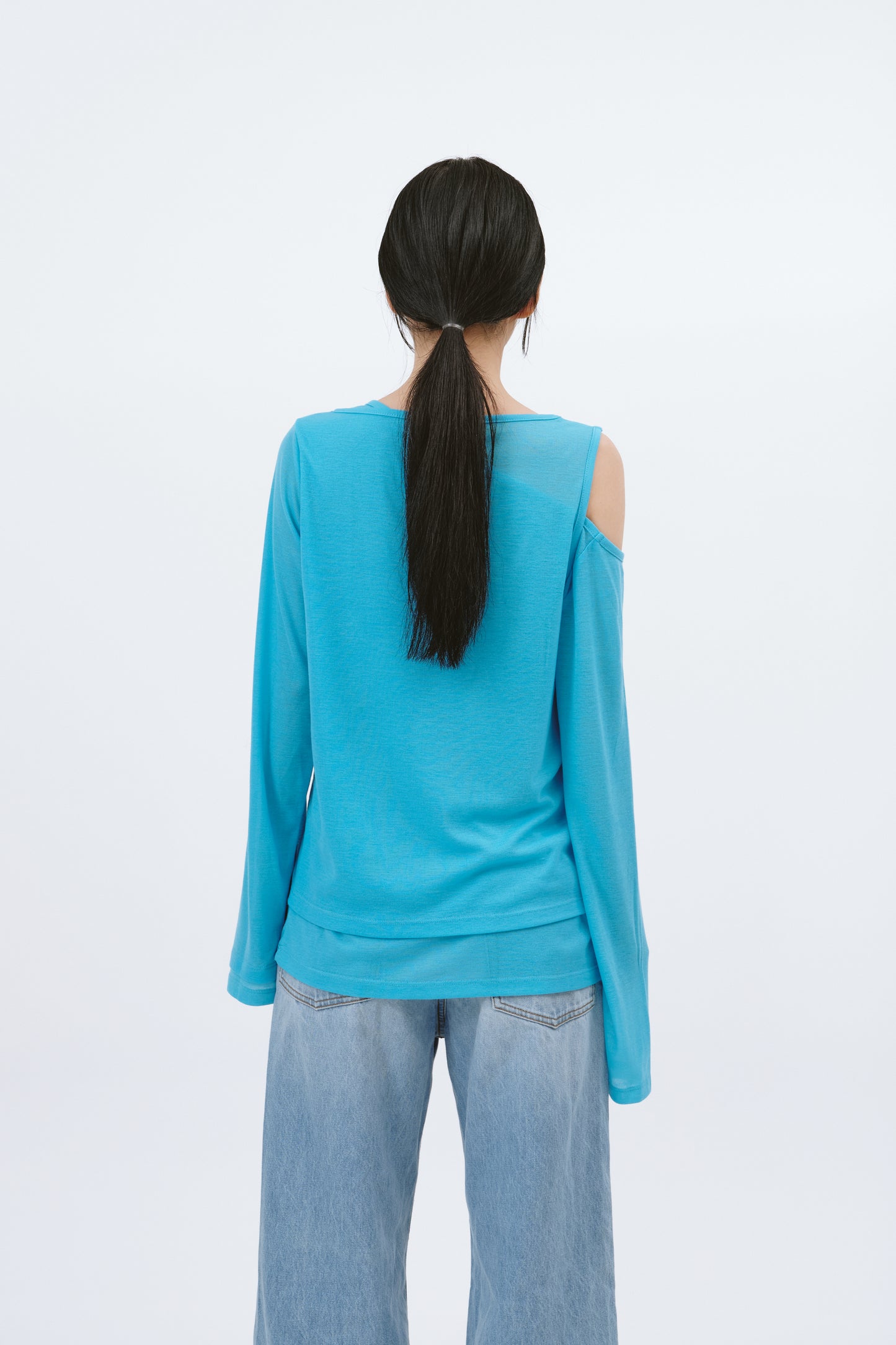 LAYERED LONGSLEEVE TEE/BLUE