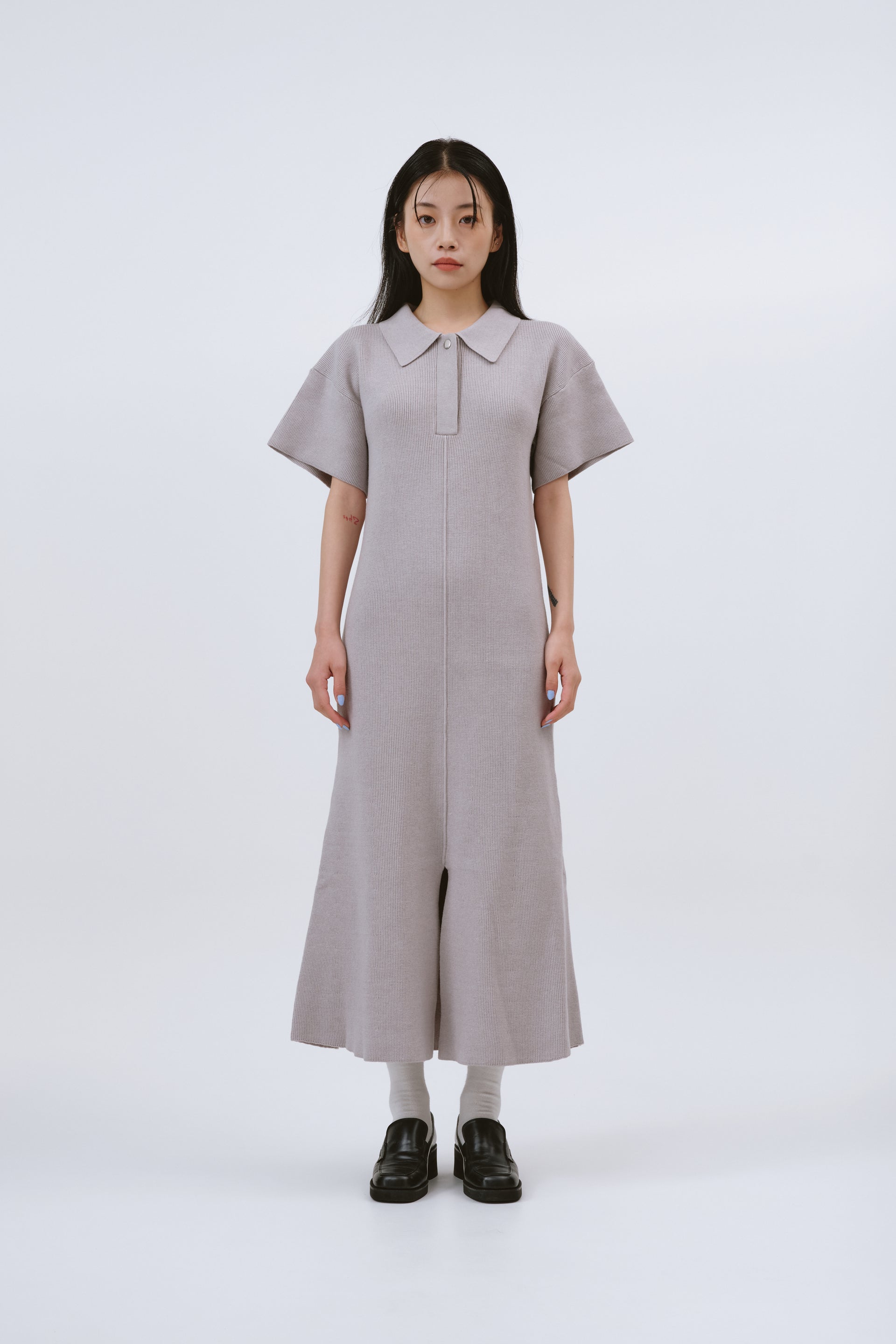 PORO KNIT ONEPIECE/GRAY – MYNE