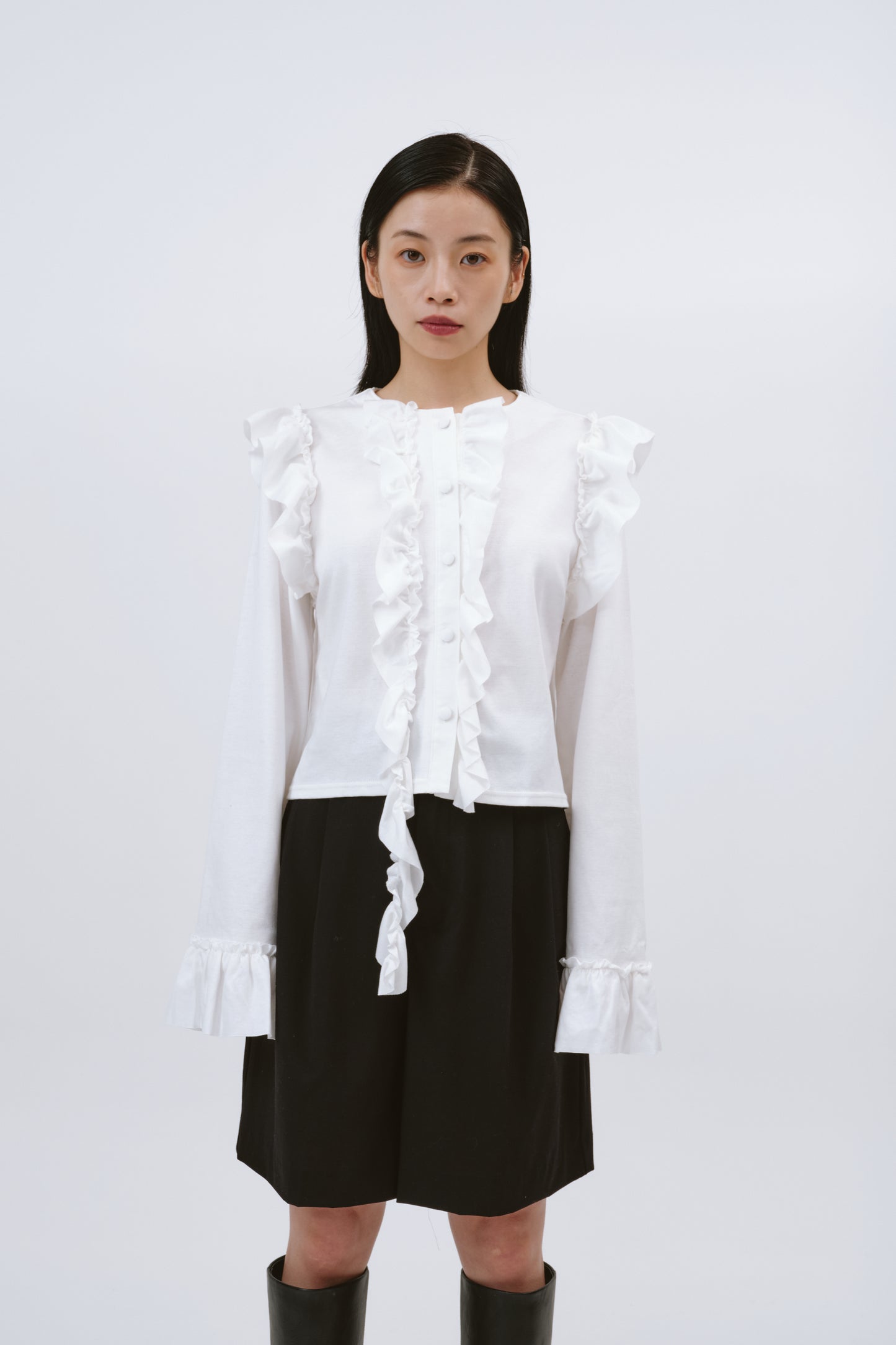 FRILL TOPS/WHITE