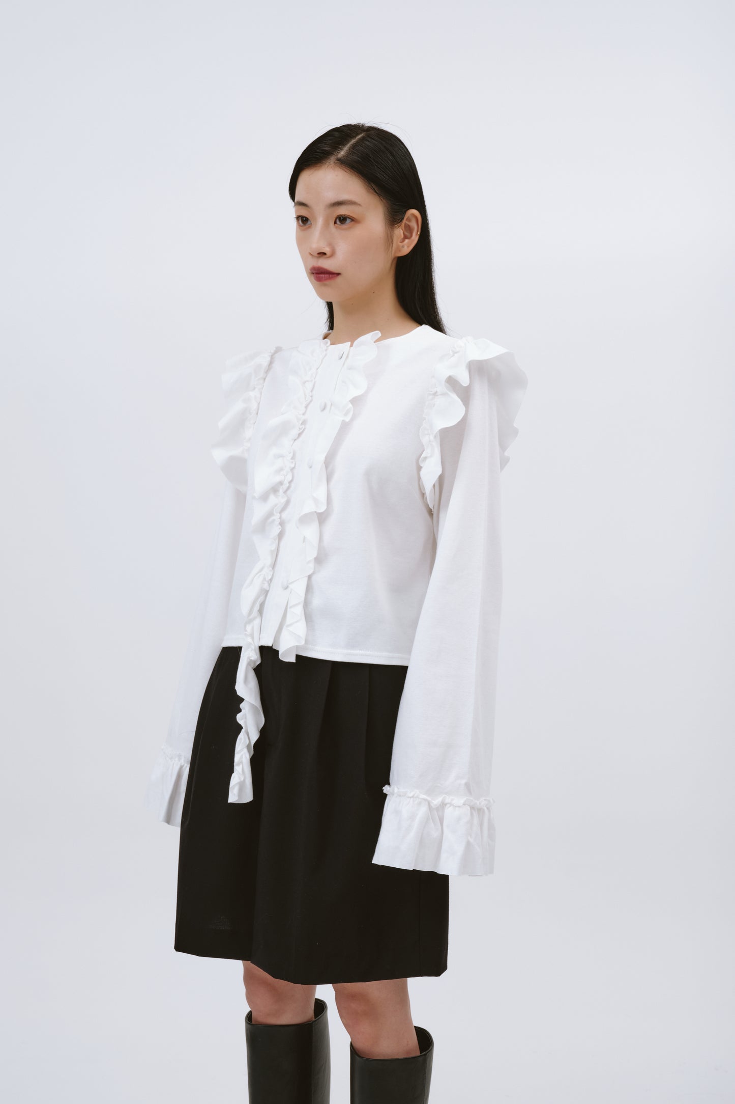 FRILL TOPS/WHITE