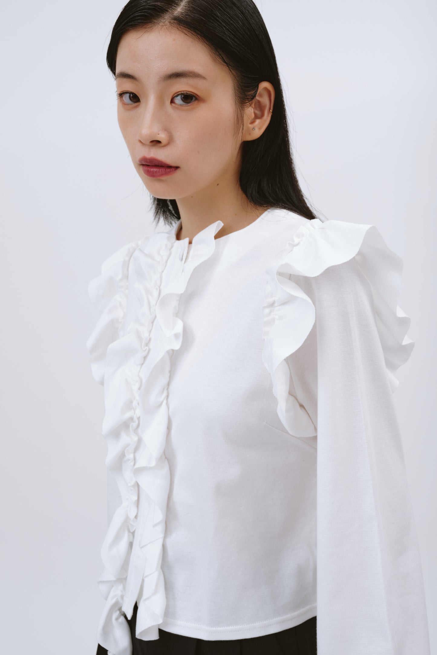 FRILL TOPS/WHITE