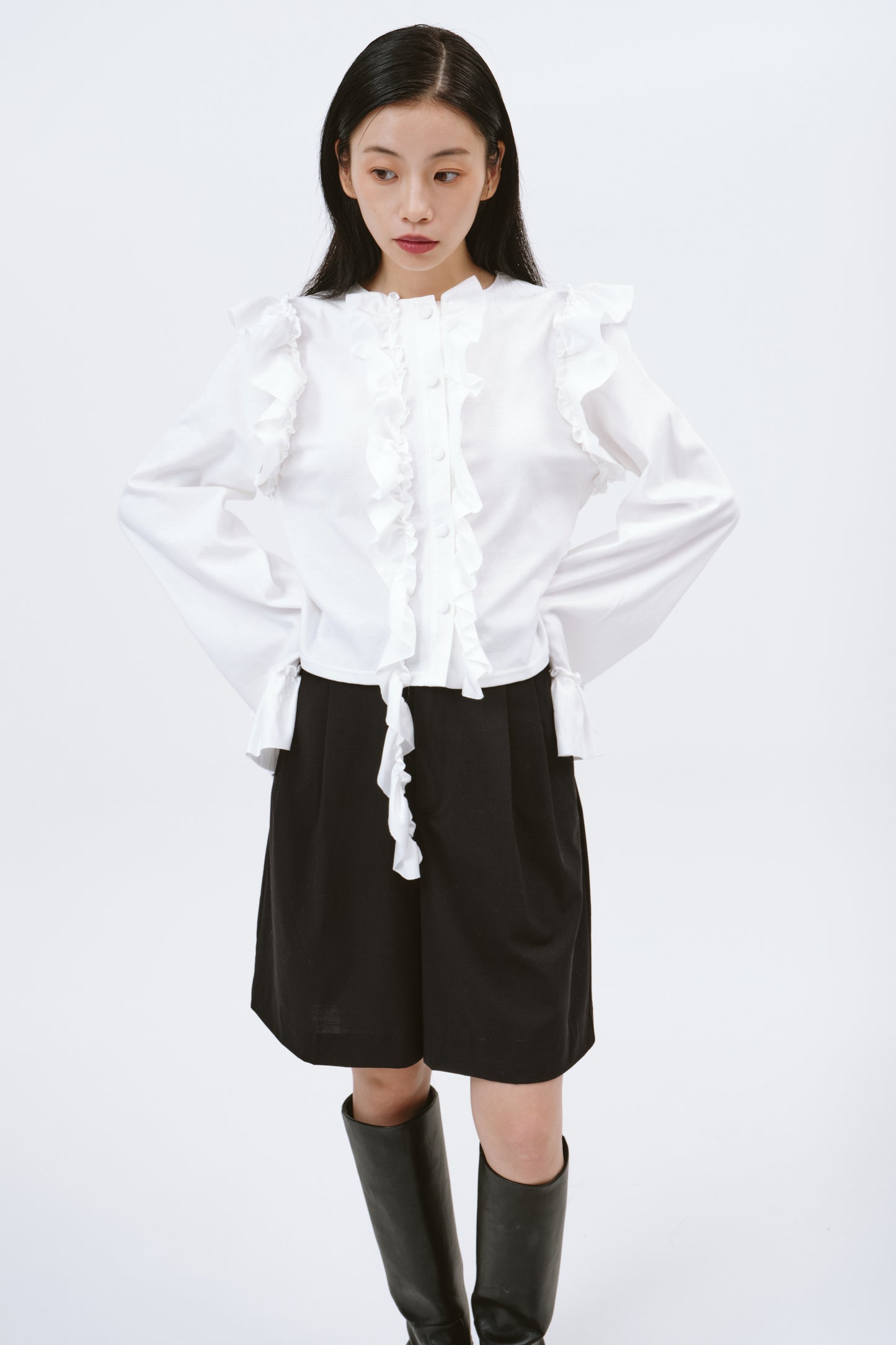 FRILL TOPS/WHITE