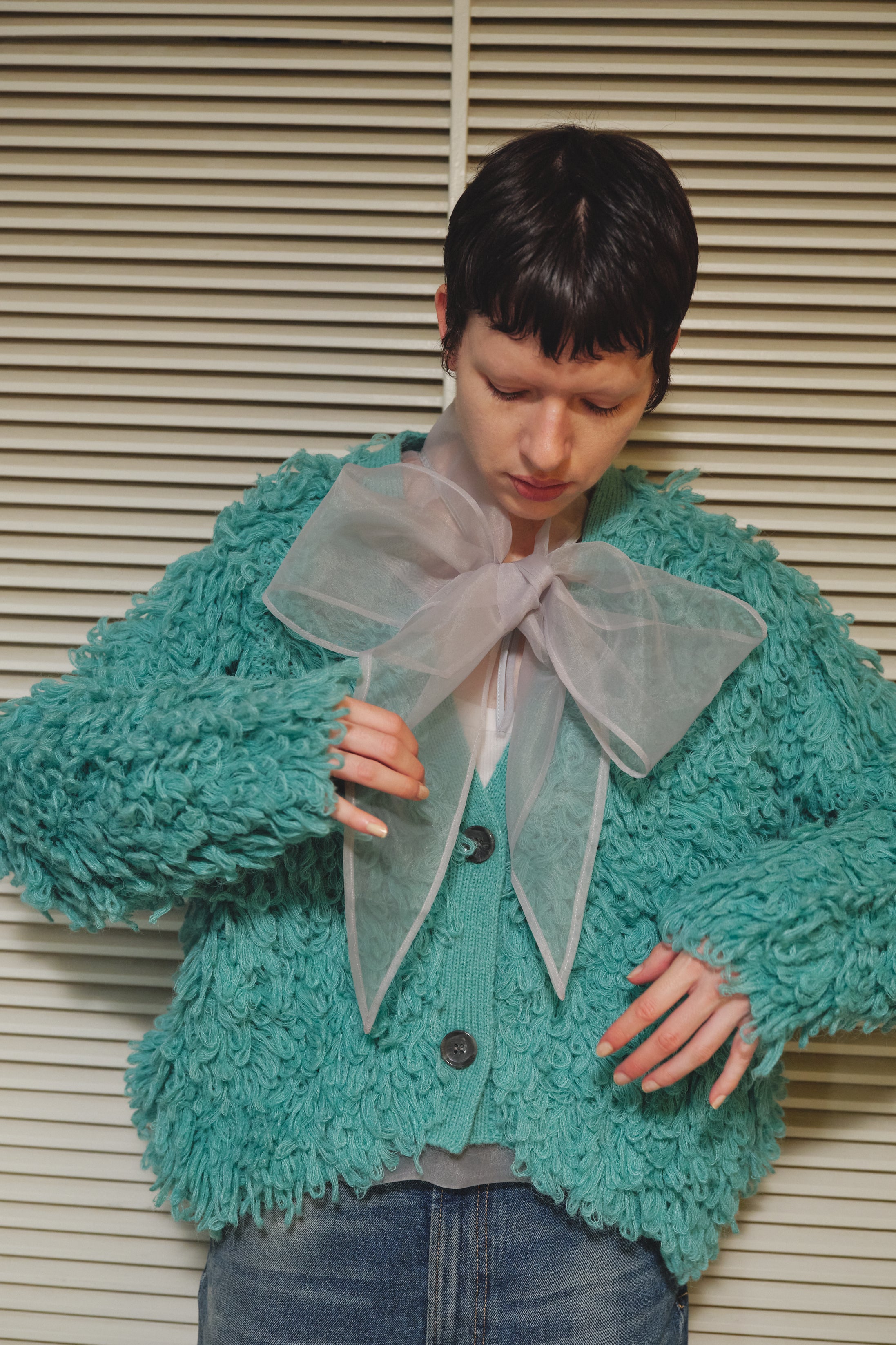 LONG SLEEVE SHORT BLOUSON(myne なぐもふうか) ジャケット・アウター
