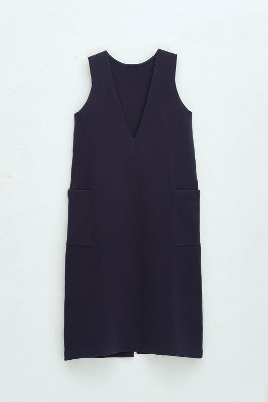 2WAY KNIT DRESS/NAVY