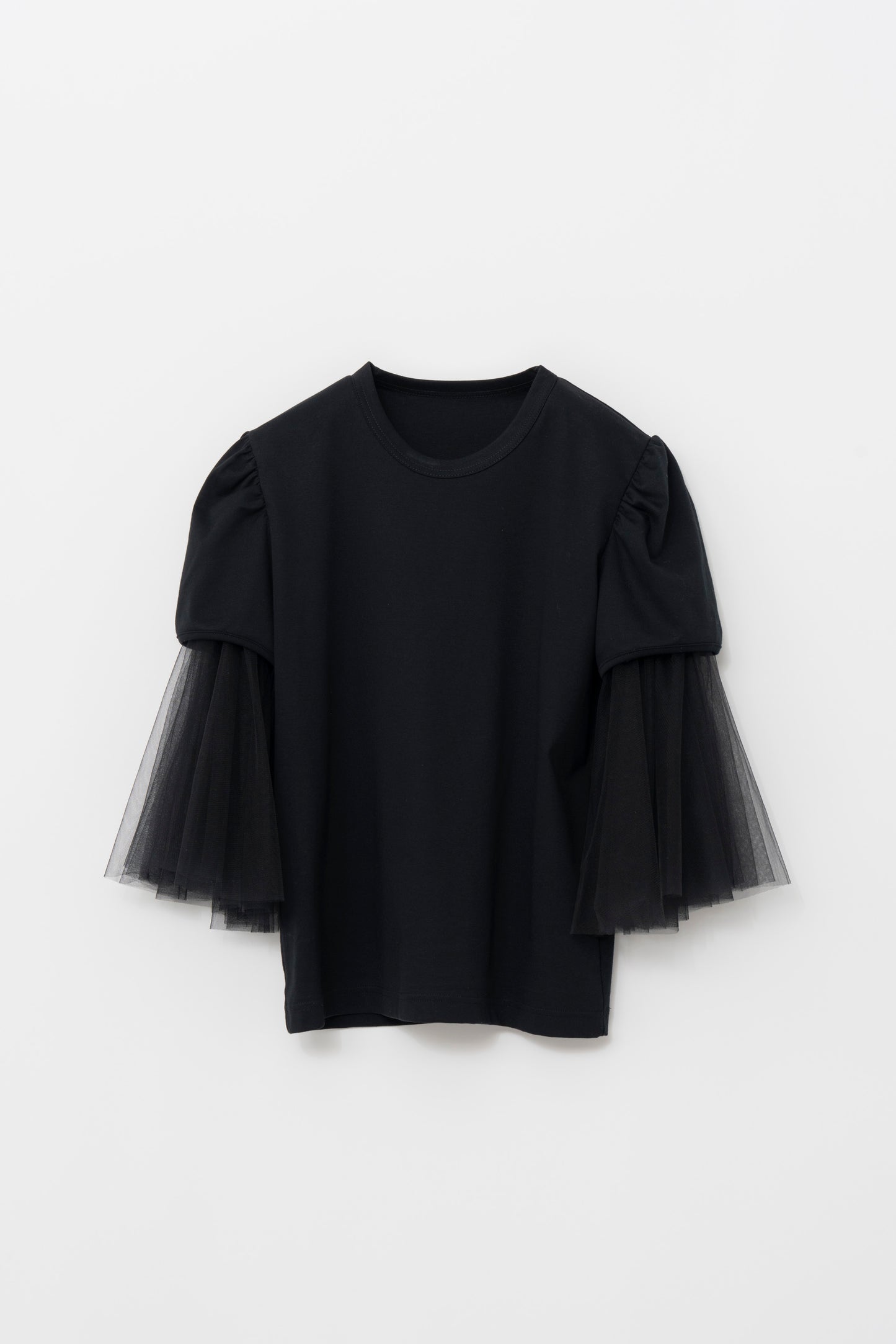 TULLE DOCKING TEE/BLACK