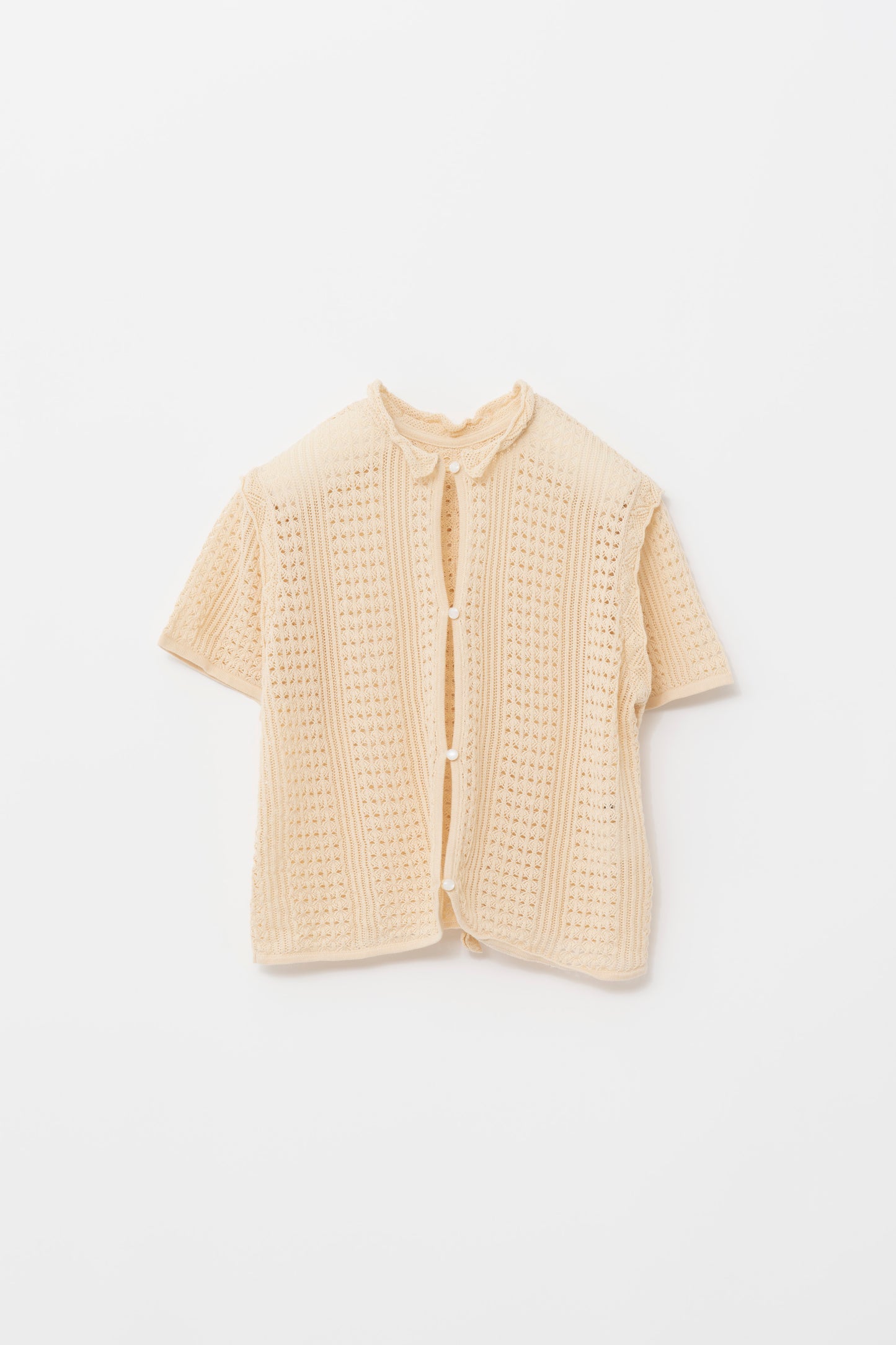 2WAY CROCHET KNIT/BEIGE