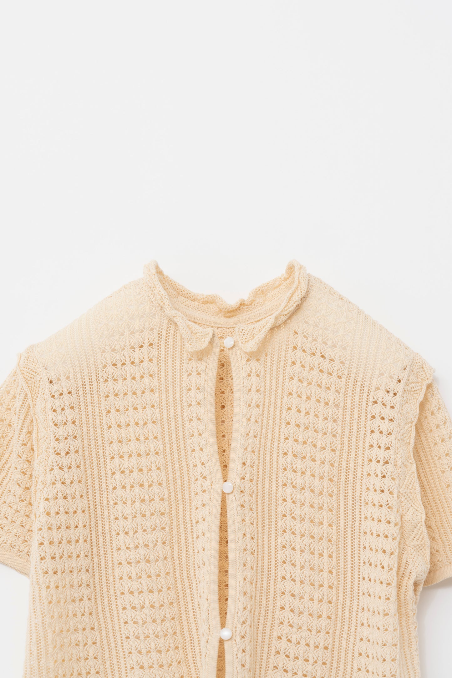 2WAY CROCHET KNIT/BEIGE