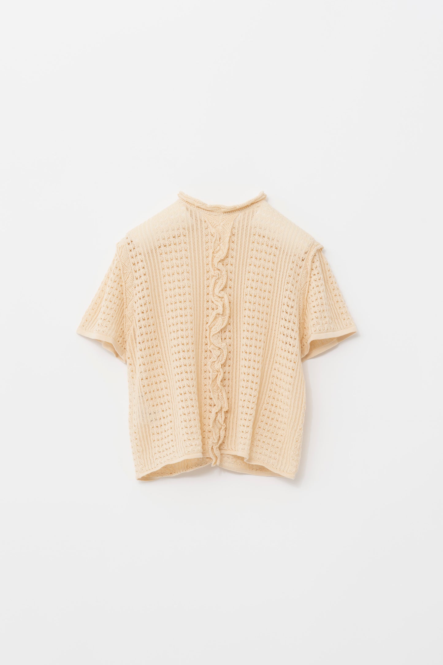 2WAY CROCHET KNIT/BEIGE