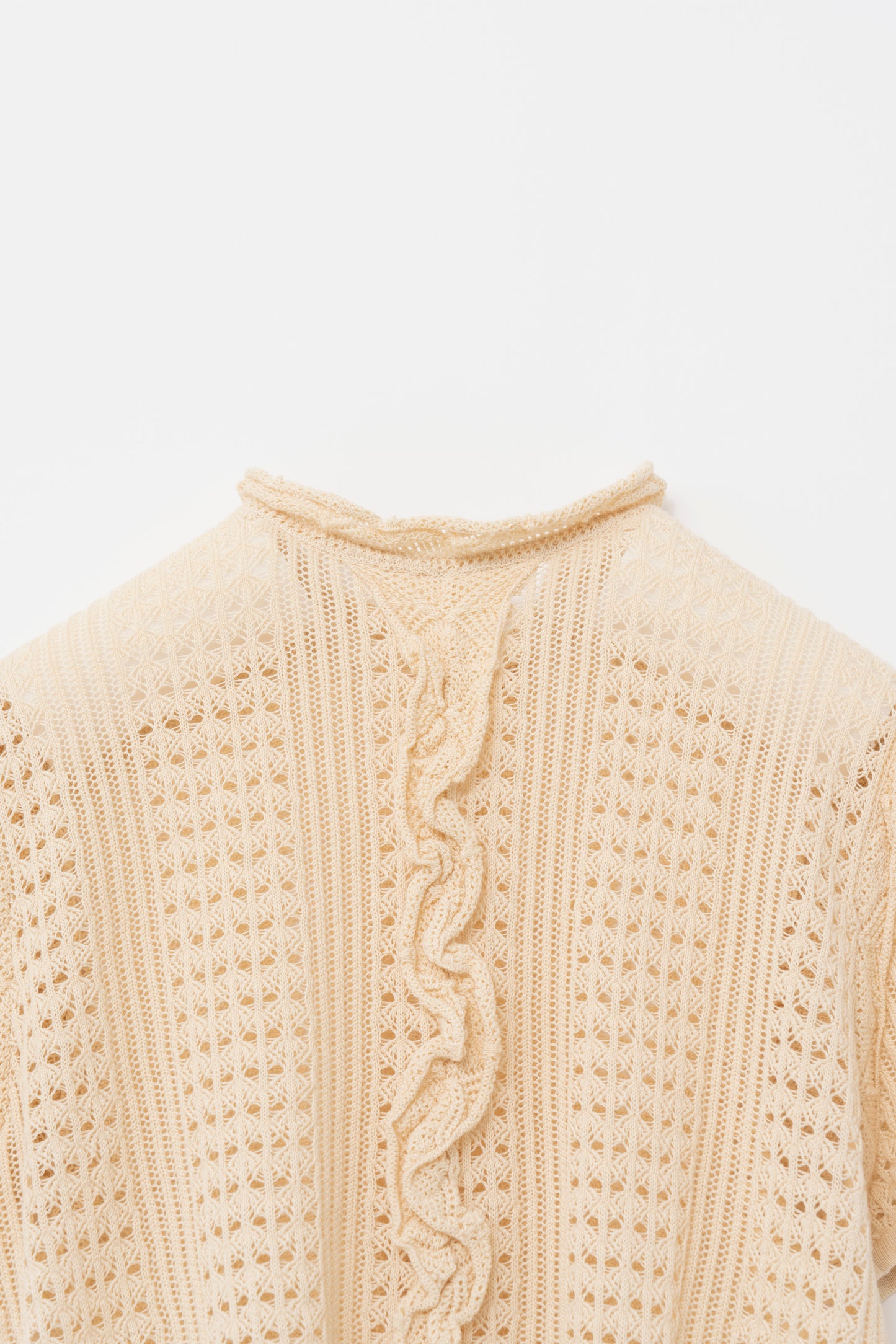 2WAY CROCHET KNIT/BEIGE