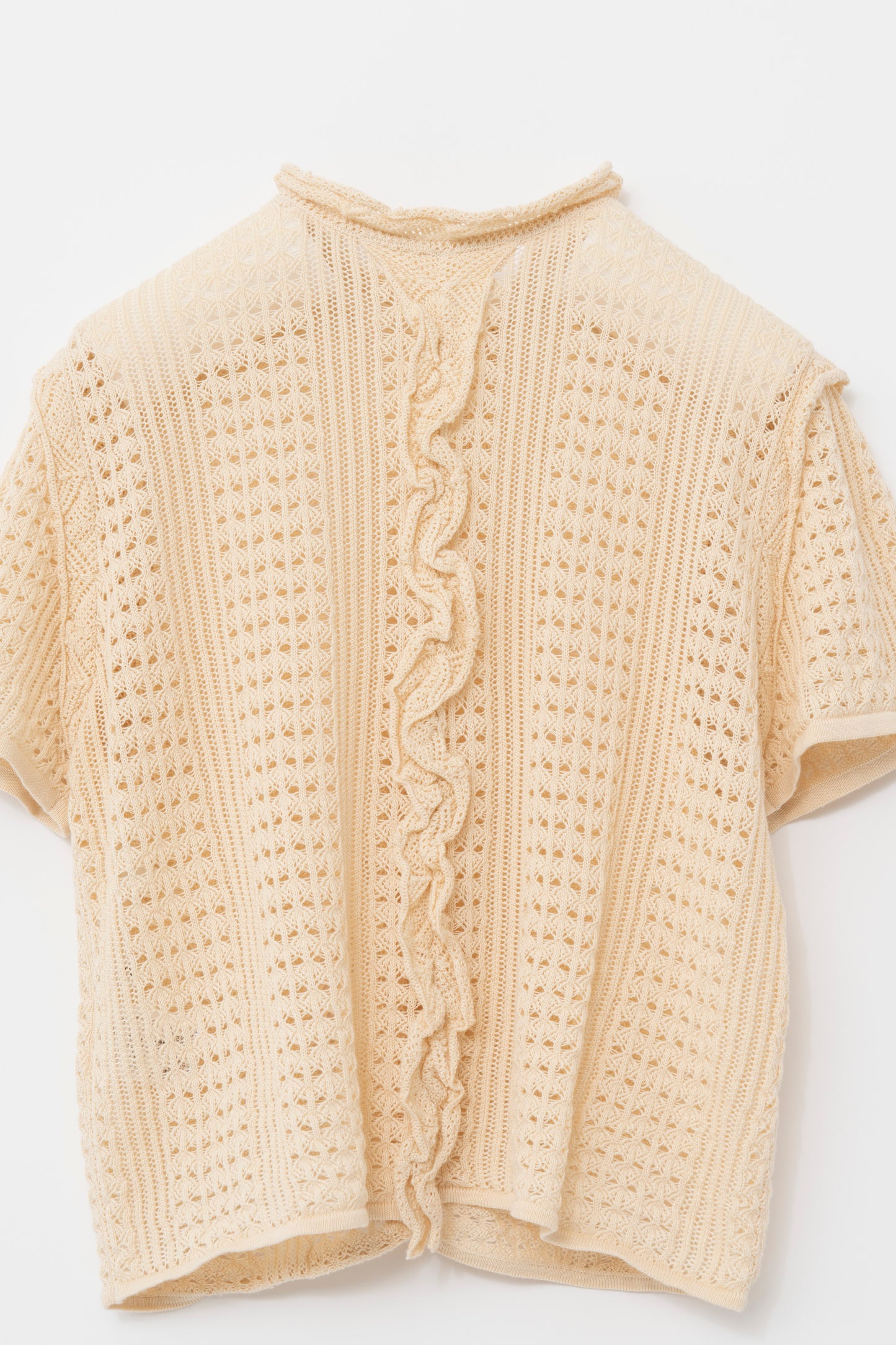 2WAY CROCHET KNIT/BEIGE