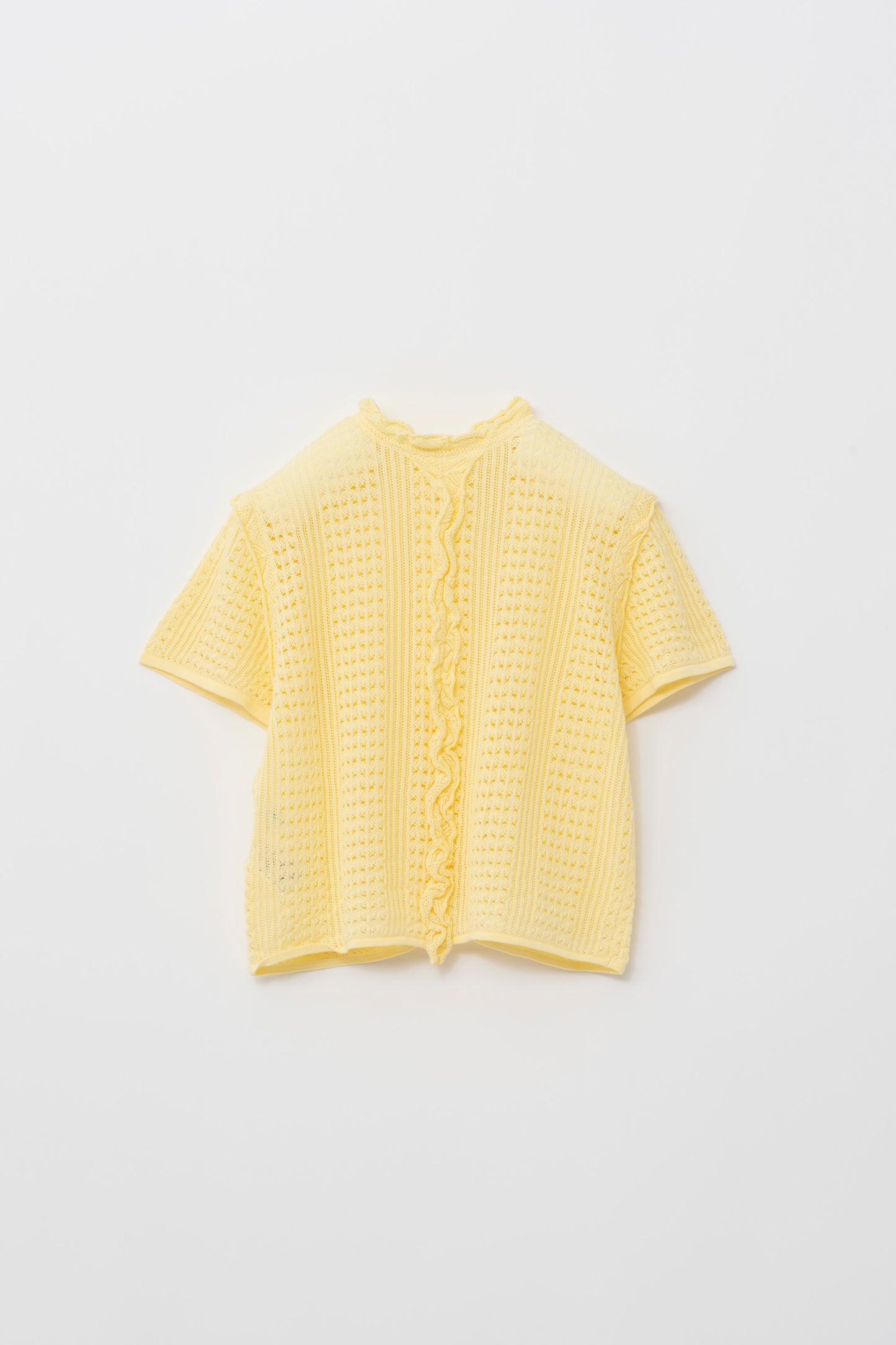 2WAY CROCHET KNIT/YELLOW