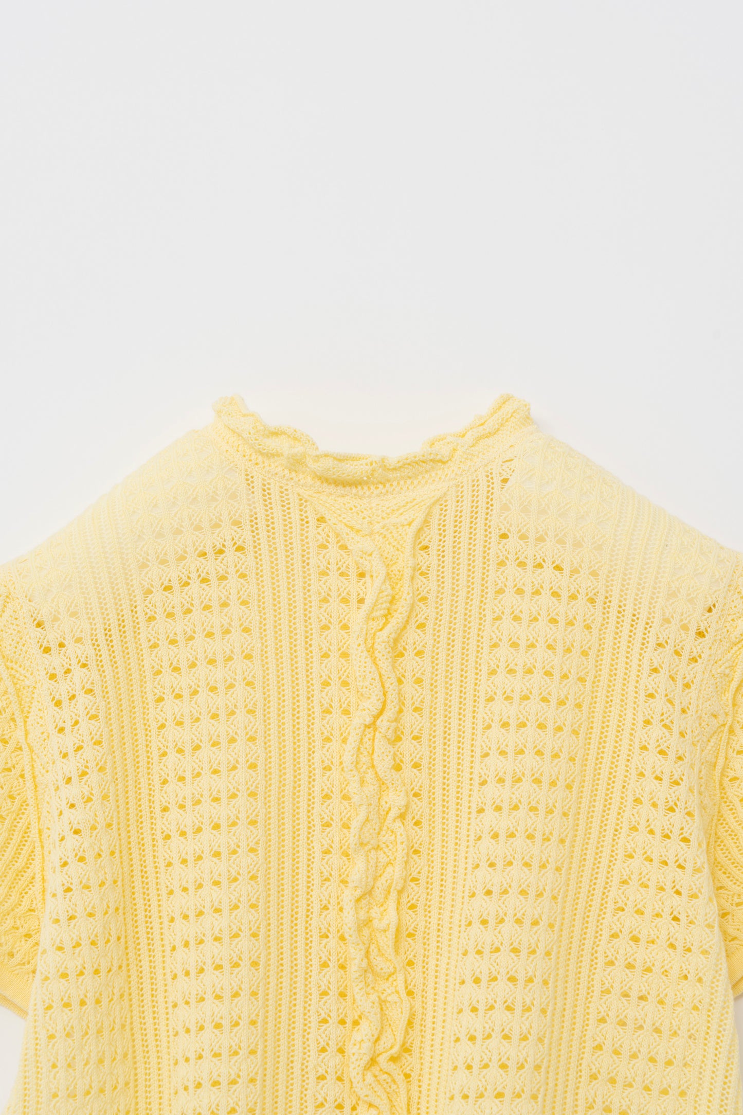 2WAY CROCHET KNIT/YELLOW