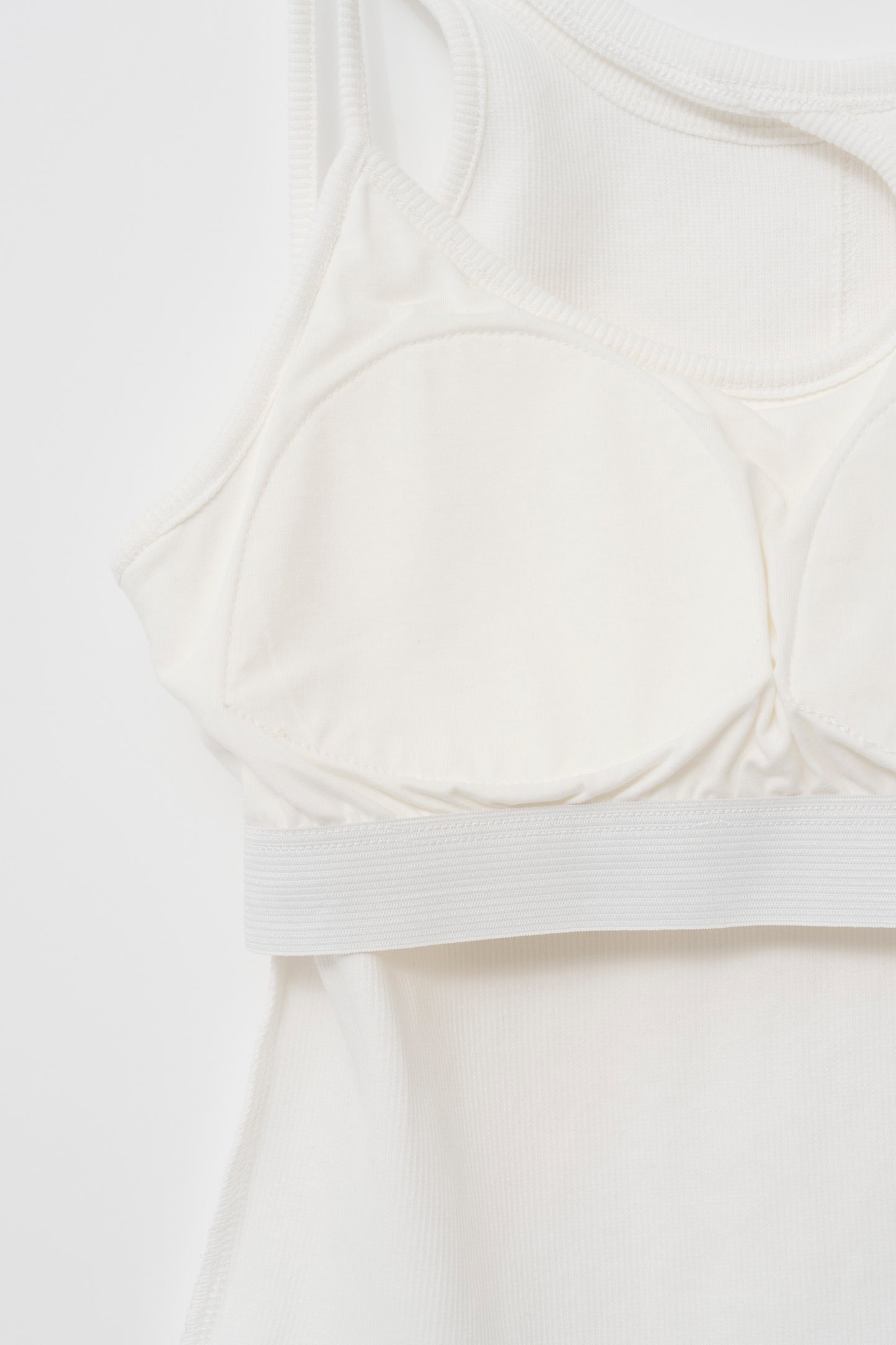 ASYMMETRIC BRA TOP/WHITE