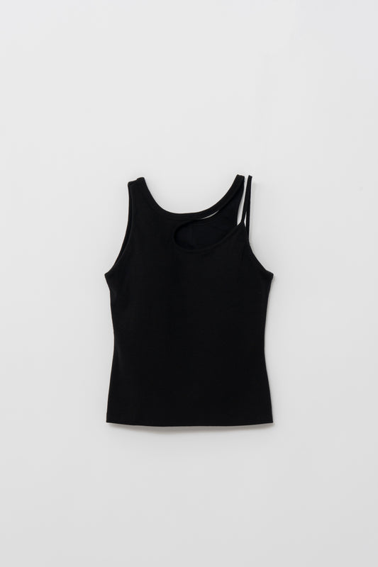 【PRE-ORDER】 ASYMMETRIC BRA TOP/BLACK