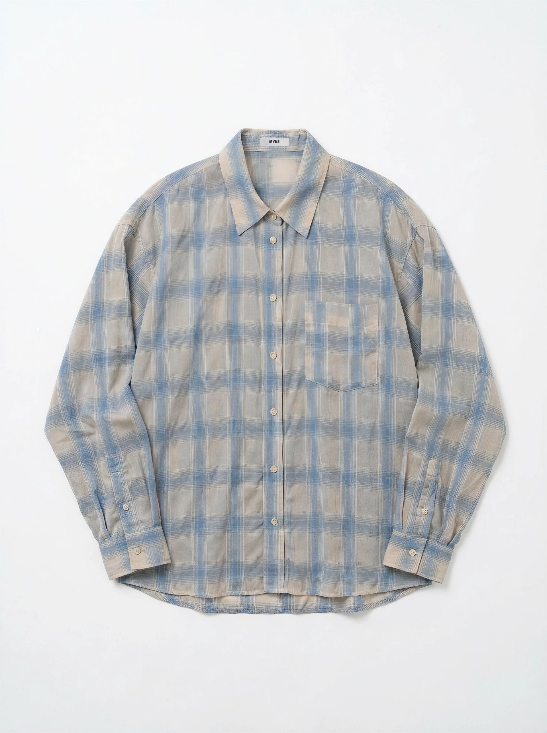 【MYNE】CHECK SHRT/BLUE CHECK SHRT/BLUE – MYNE
