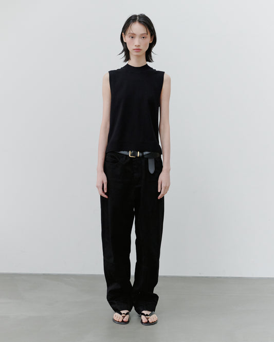 HIGH RISE LOSE DENIM/BLACK