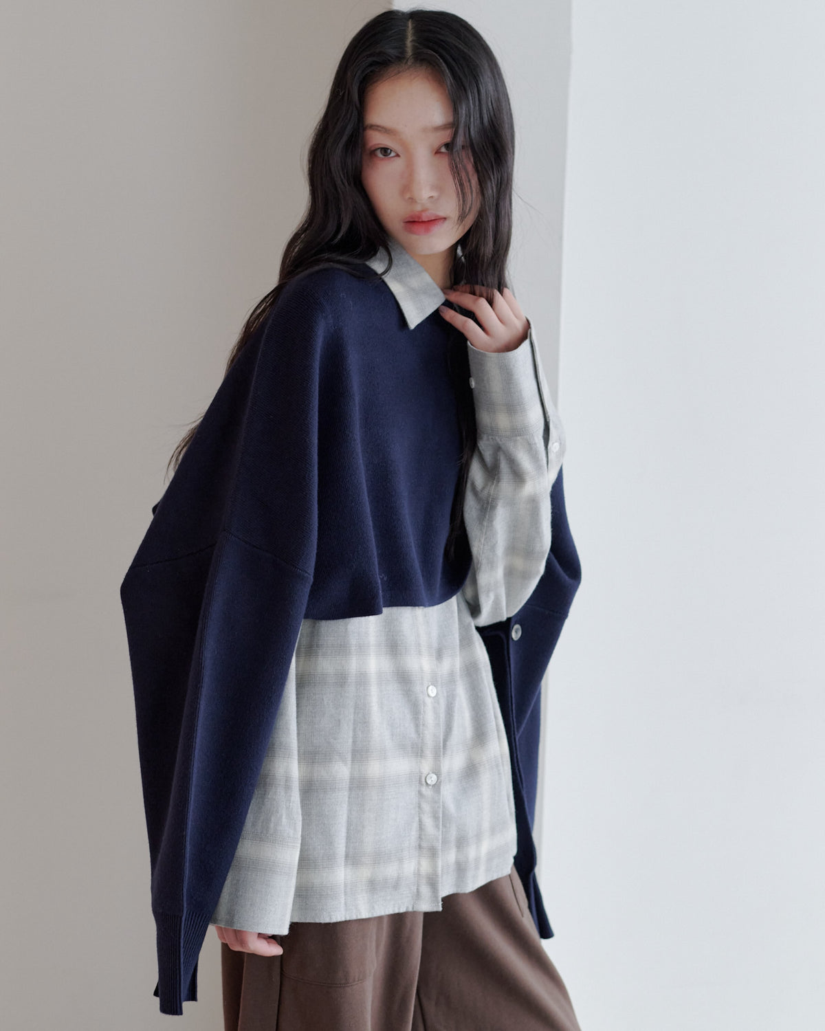 OVERSIZE SHIRT/GRAY