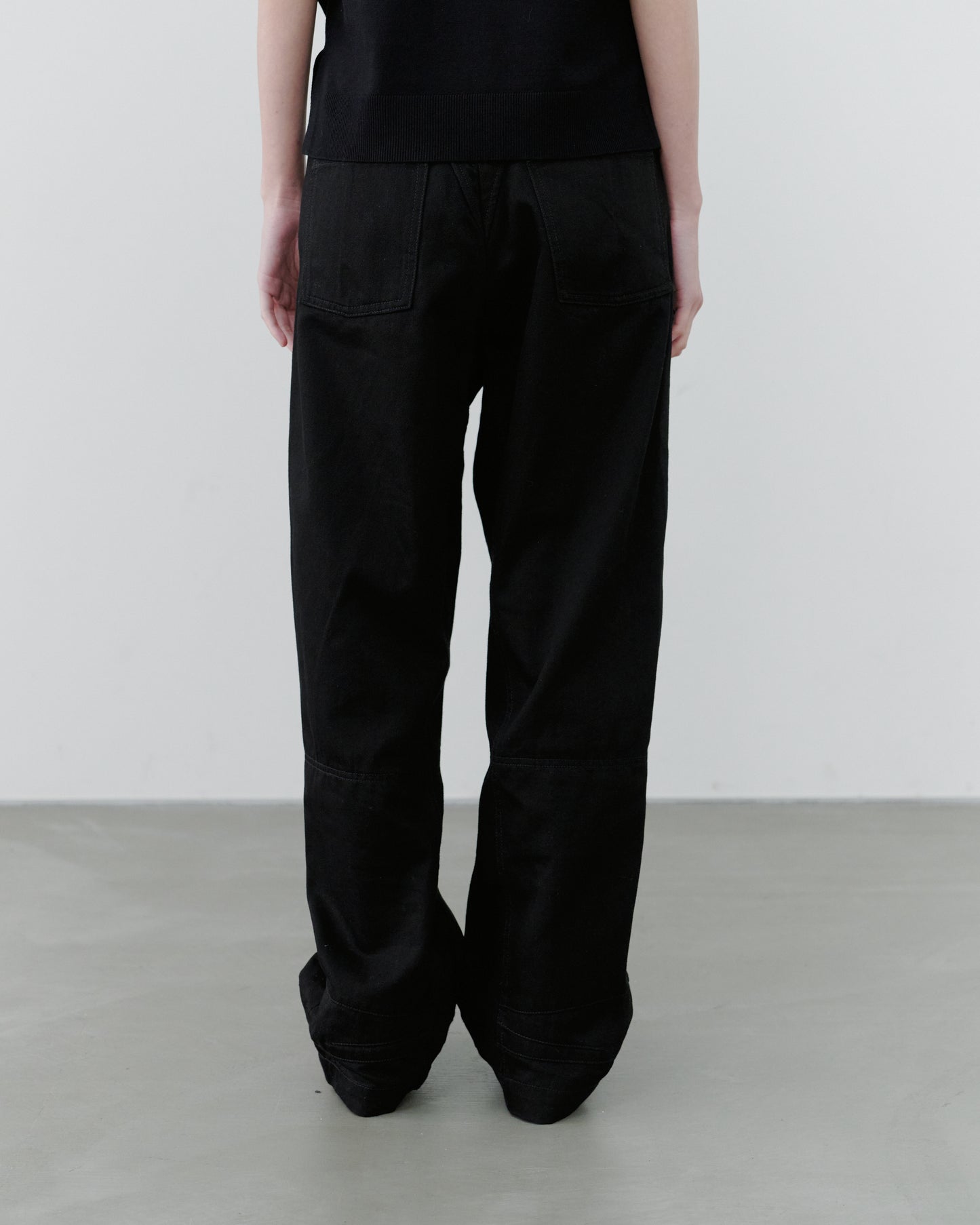 HIGH RISE LOSE DENIM/BLACK