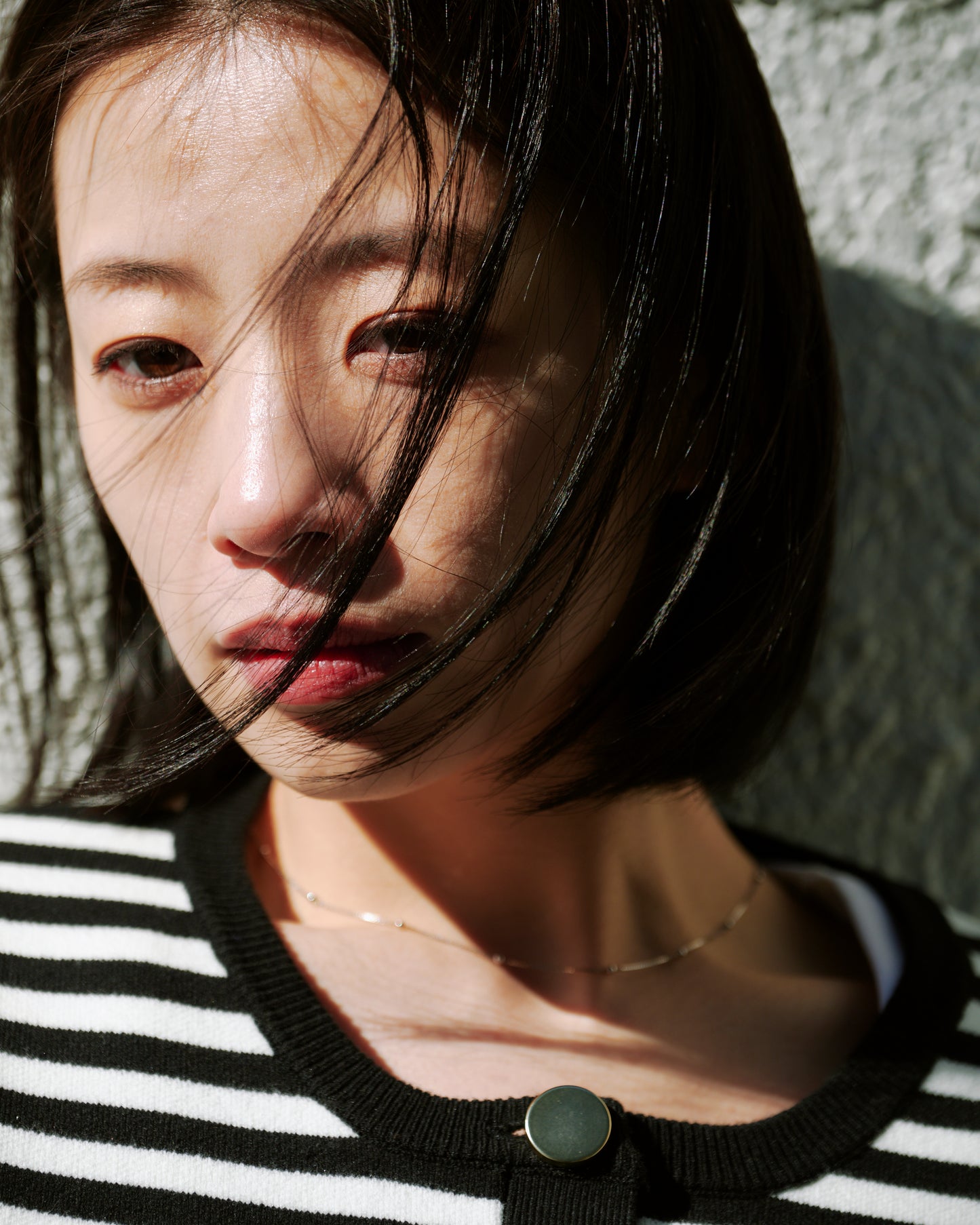 KNIT CARDIGAN/BORDER